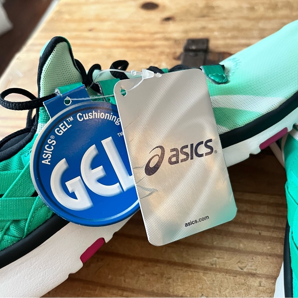 Asics Women’s NWT Gel-Fit Sana Cross Training Running Shoe Size 10 Green Pink - Picture 6 of 16